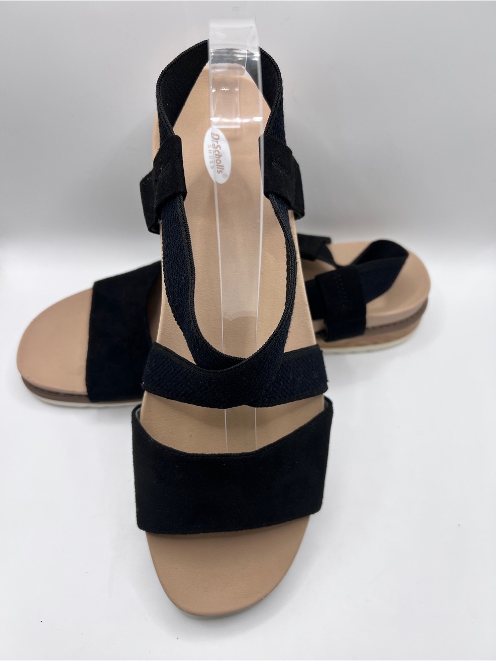 Dr. Scholl's Women's Islander Strappy Flat Sandal, Size 10, Black Microfiber
